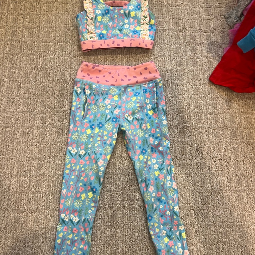 Matilda Jane Blue and Pink Floral Matching Set